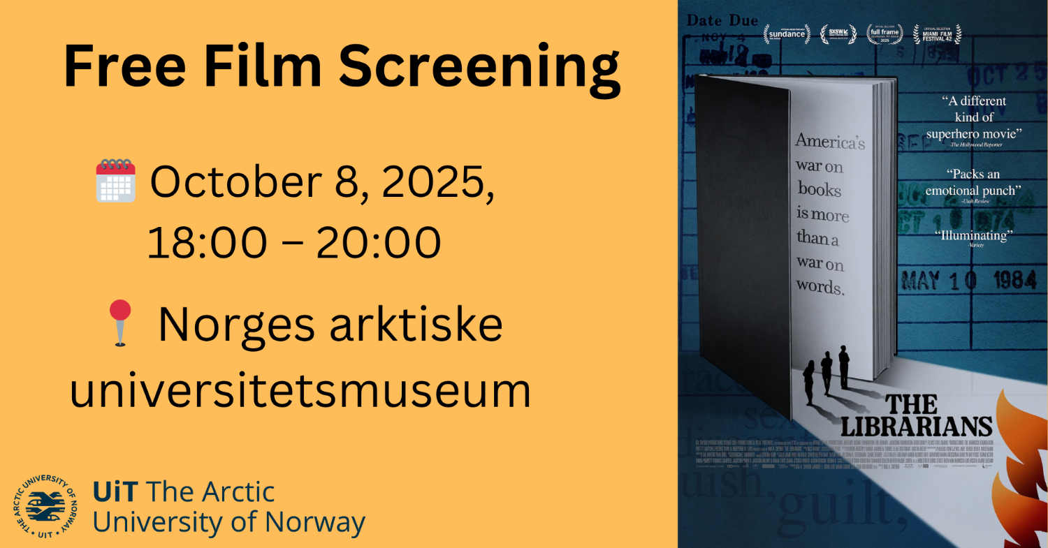 Illustrasjons-/bannerbilde for 🎥 Film Screening: The Librarians (2025) – A Northern Norway Premiere! 📚🔥
