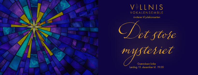 Illustrasjons-/bannerbilde for Julekonsert med Villnis Vokalensemble - "Det store mysteriet"