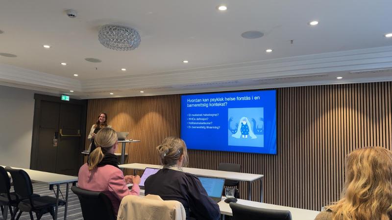 Vår egen førsteamanuensis Mona Martnes holder innlegg om 