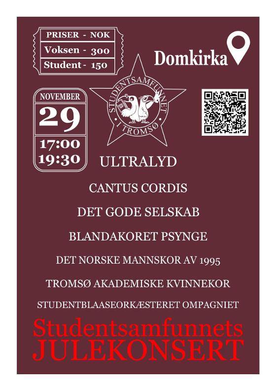 Illustrasjonsbilde for Studentsamfunnets julekonsert