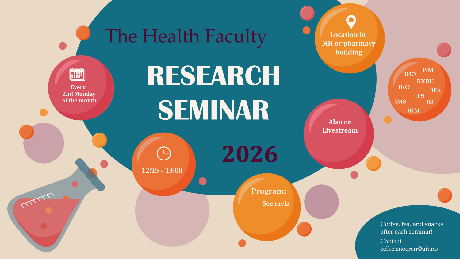 Illustrasjons-/bannerbilde for Helsefak Research Seminar &ndash; Lene-Mari Rasmussen