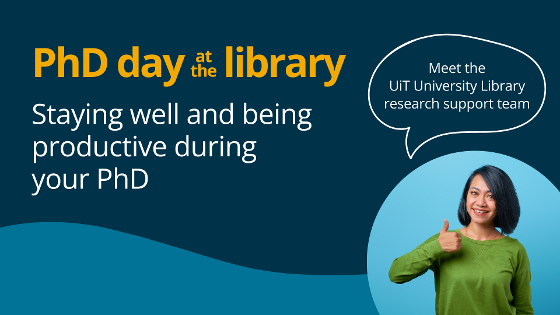 Illustrasjonsbilde for PhD day at the library: Staying well and being productive during your PhD