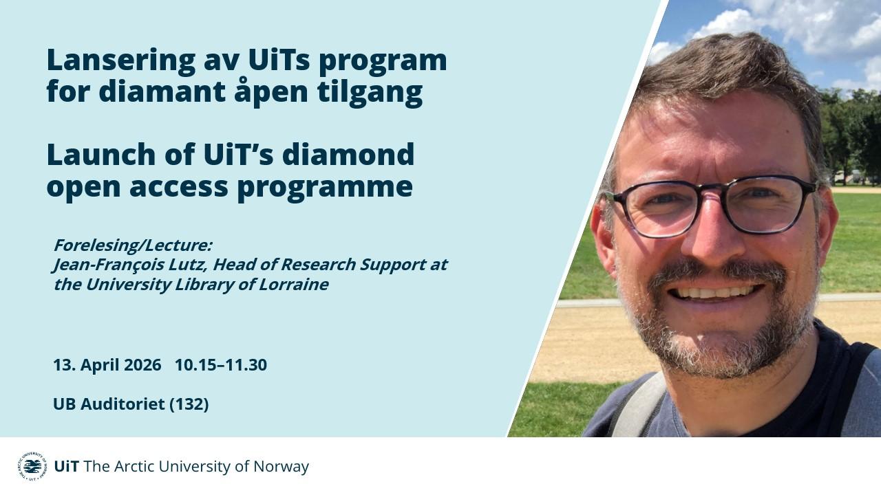 Illustrasjons-/bannerbilde for Lansering av UiTs program for diamant &aring;pen tilgang / Launch of UiT&rsquo;s Diamond Open Access Programme 