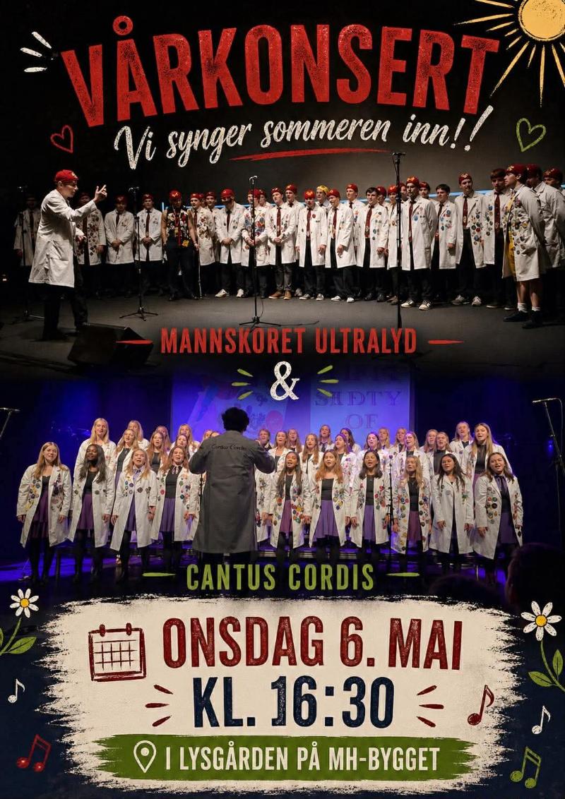 Plakat for v&aring;rkonsert