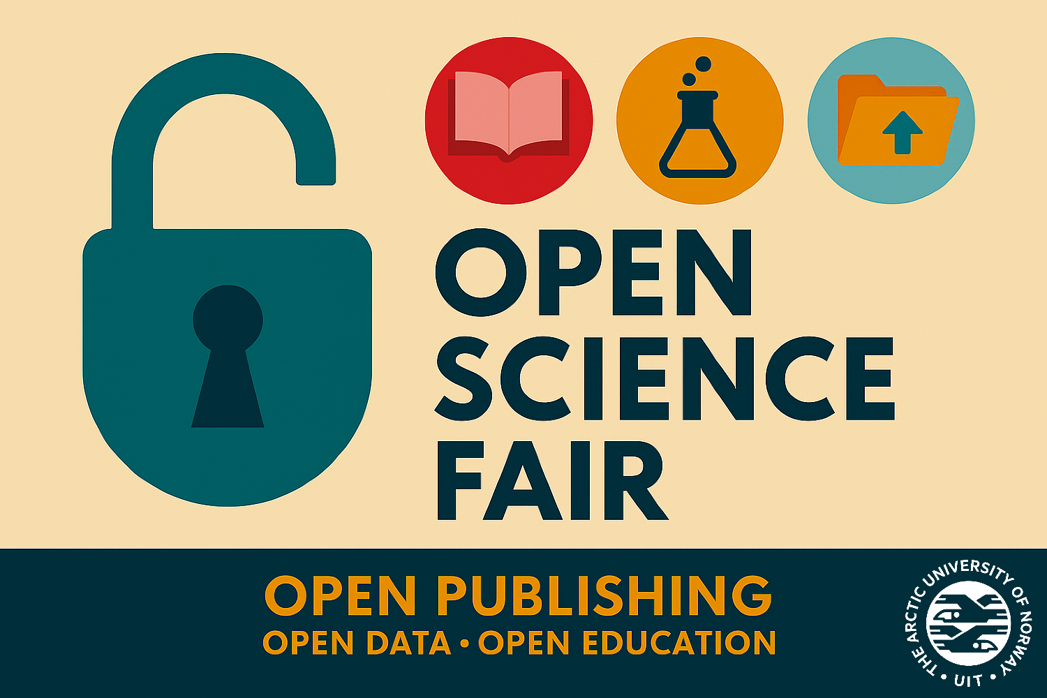 Illustrasjons-/bannerbilde for Open Science Fair