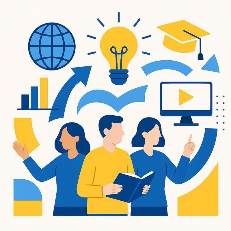 Illustrasjons-/bannerbilde for Webinar: Universitetsalliansers rolle innen innovativ undervisning