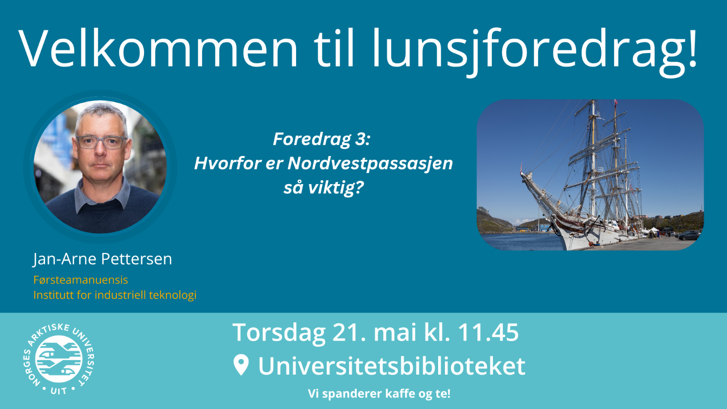 Illustrasjons-/bannerbilde for Velkommen til lunsjforedrag!