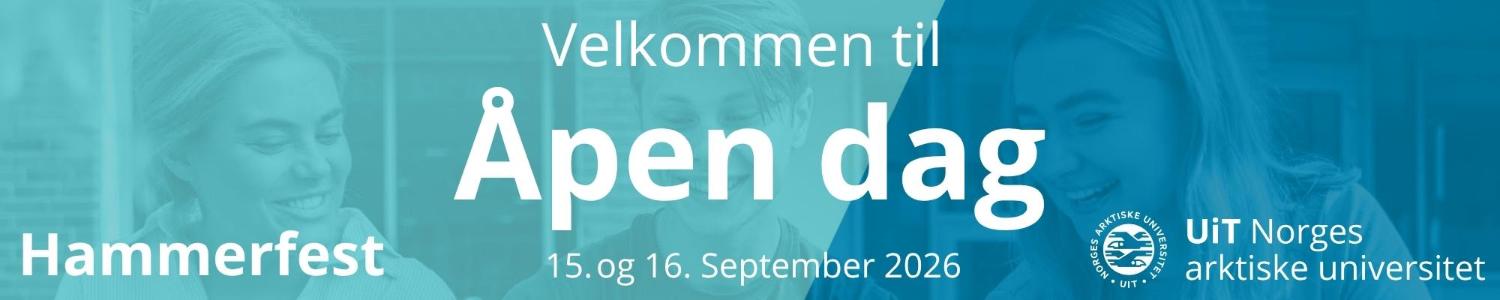 Illustrasjons-/bannerbilde for UiT inviterer til &aring;pen dag UiT Hammerfest!