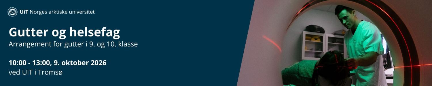 Illustrasjons-/bannerbilde for Gutter og helsefag 2026 - Troms&oslash;