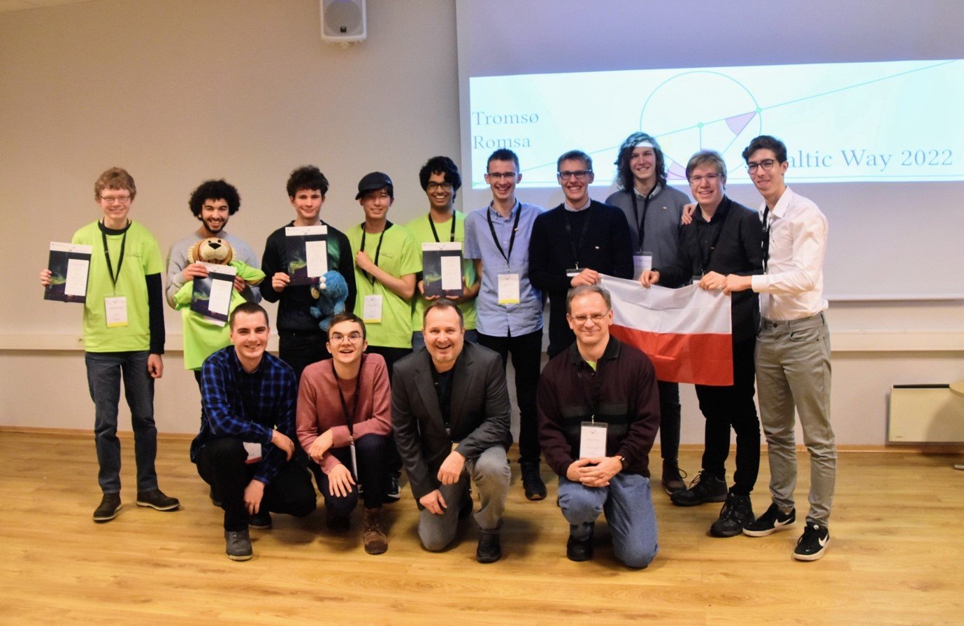 The winning teams at Baltic Way 2022 in Tromsø