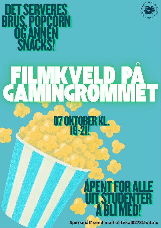 Illustrasjonsbilde for Filmkveld på gamingrommet / Movie night in the gaming room