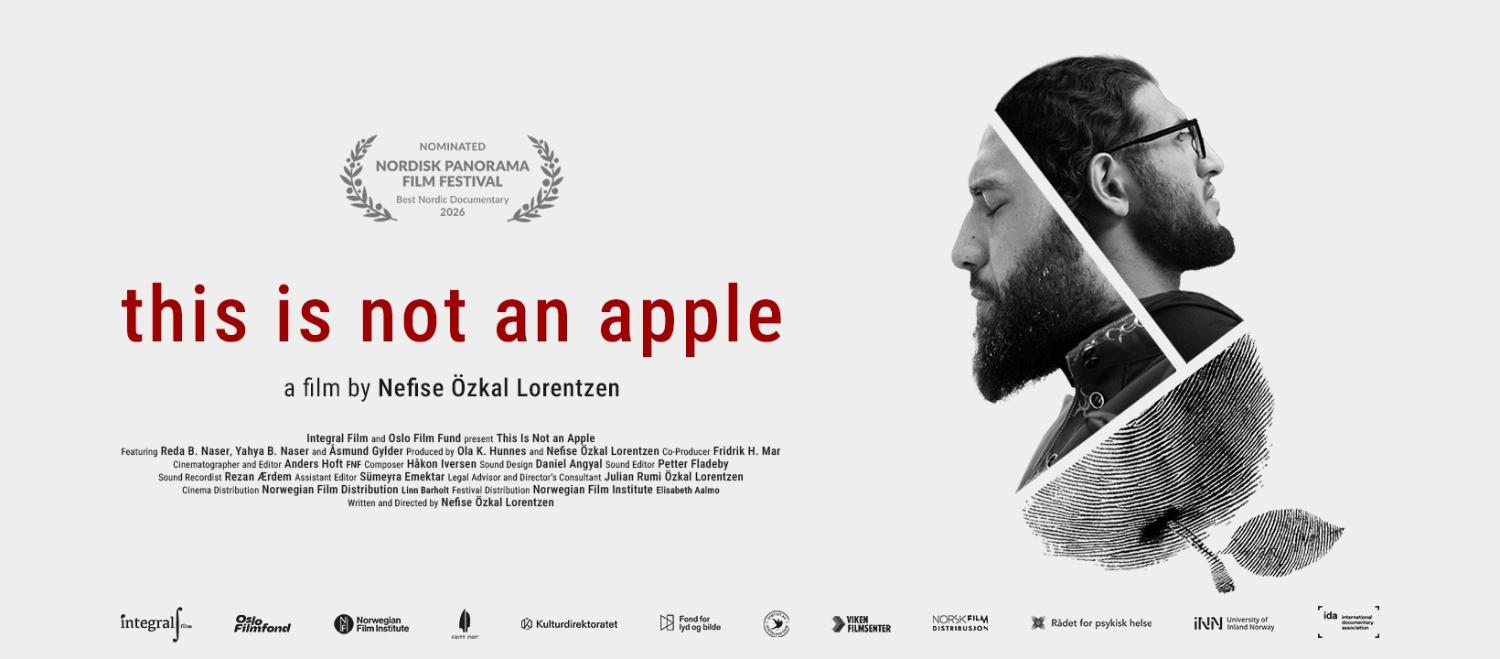 Illustrasjons-/bannerbilde for F&oslash;rvisning av filmen "Dette er ikke et eple" p&aring; kino Alta / Preview of the film "This Is Not an Apple" at Alta Cinema