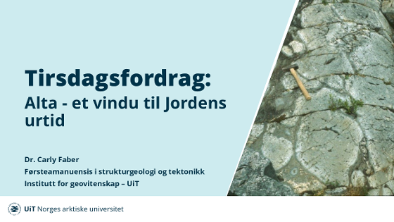Illustrasjonsbilde for Tirsdagsforedrag på Mikkeli Live: Alta - et vindu til Jordens urtid